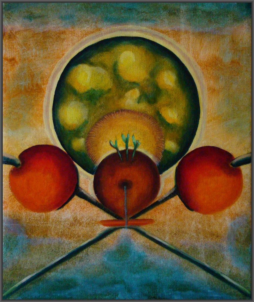 2022-2. Imagine 1.<br>50x40cm. Olieverf op doek.</br>