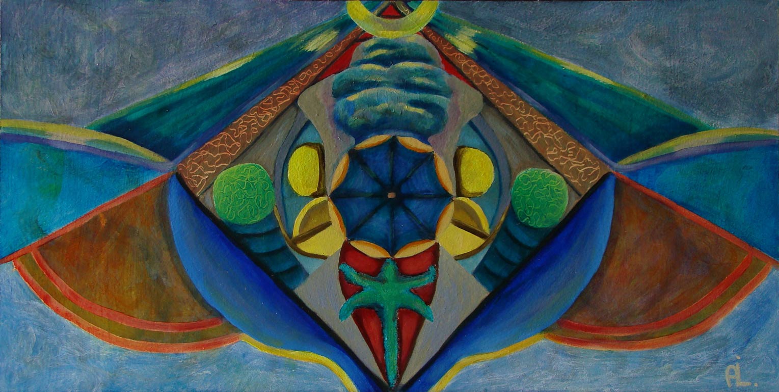 2022-10. Imagine 9.<br>30,5x60cm. Olieverf op MDF.</br>