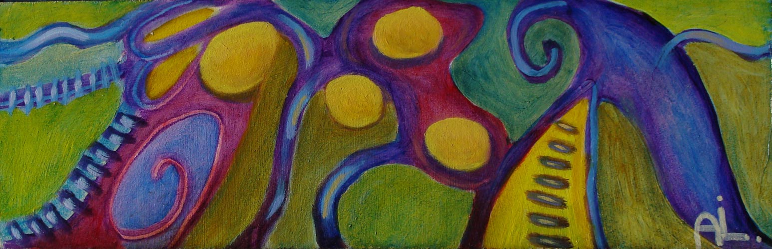 2022-13. Imagine 12.<br>9,5x29,5cm. Olieverf op MDF.</br>