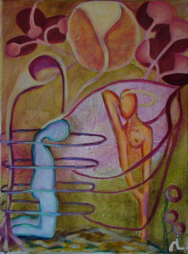 2022-16. I want to break free. <br>40x30cm. Olieverf op doek.</br>