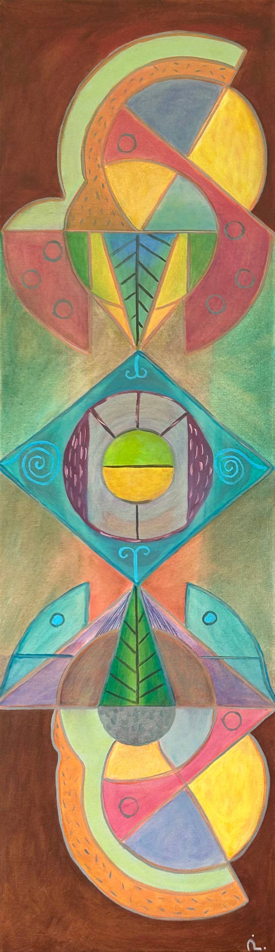 2022-19. Imagine 17. <br>100x30 cm. Olieverf op doek.</br>