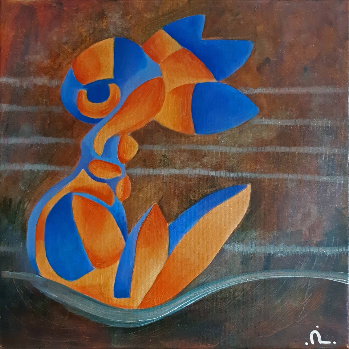 2023-12. Imagine 23. <br>30x30 cm. Olieverf op doek. </br>