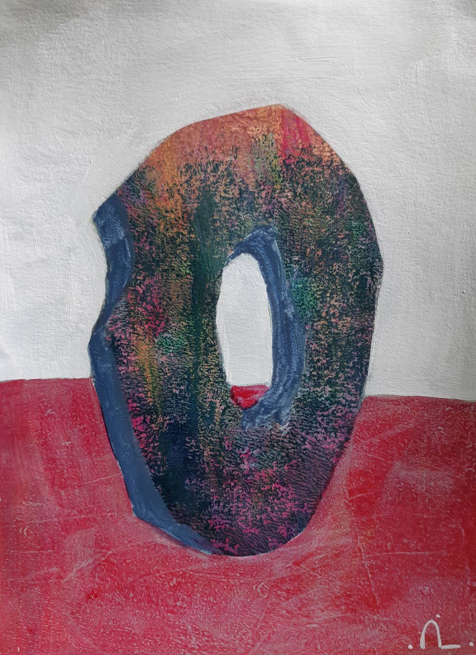 2023-19. Keystone. <br>28x21 cm. Op papier. </br>