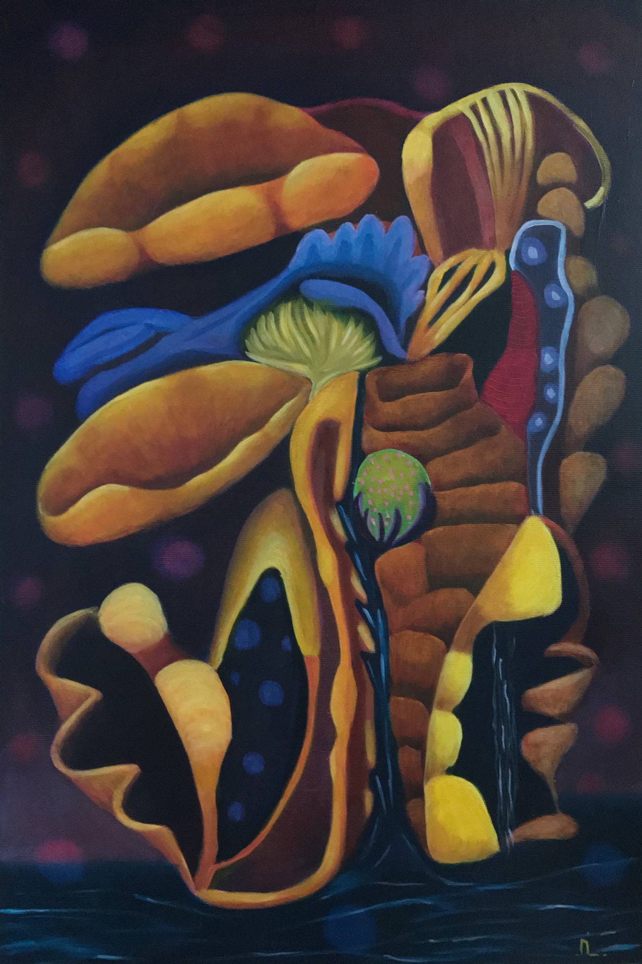 2024-4. Metamorfose. <br>60x40 cm. Olieverf op canvas board. </br>