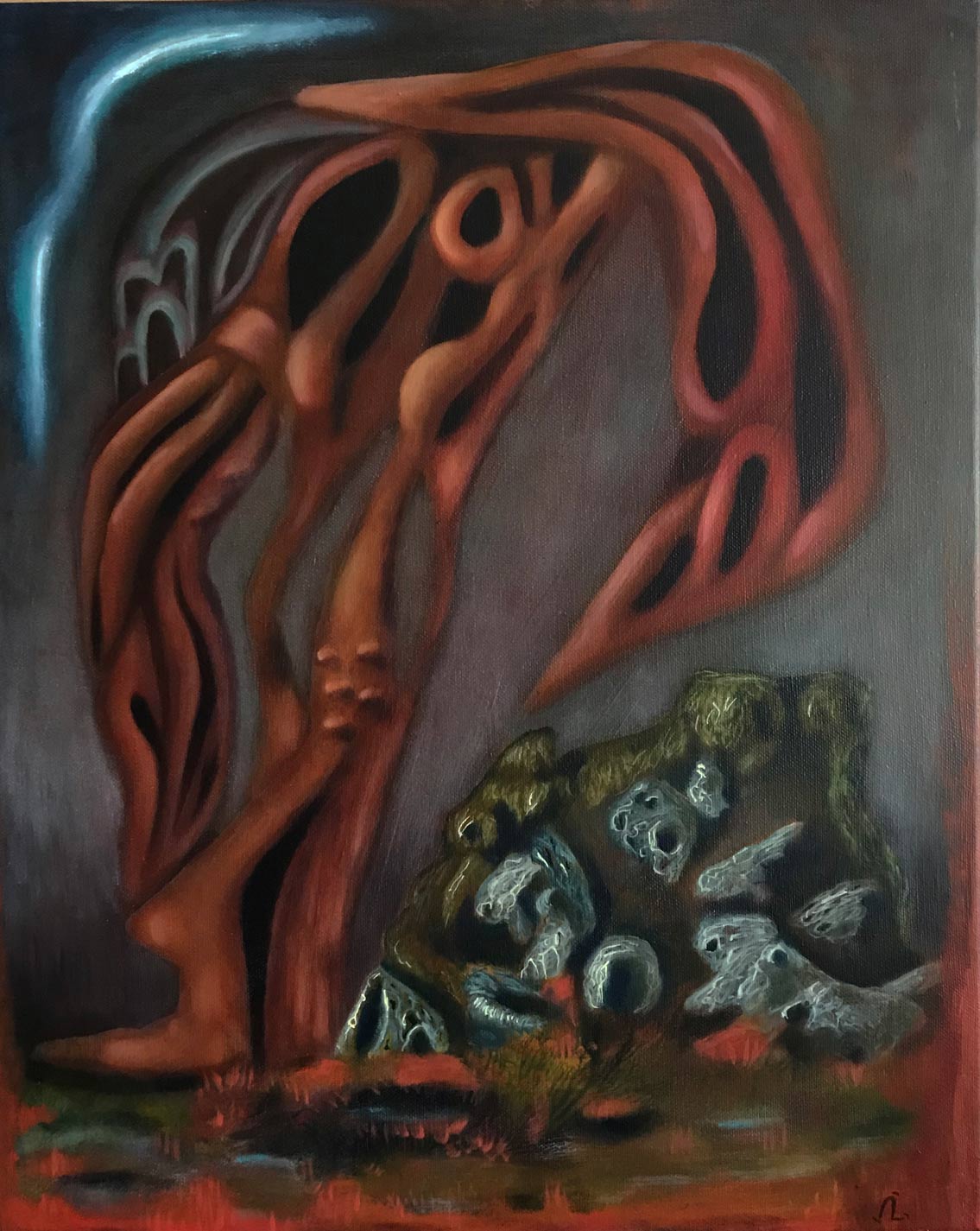 2024-12. A Soft Seduction. <br>50x40 cm. Olieverf op doek. </br>