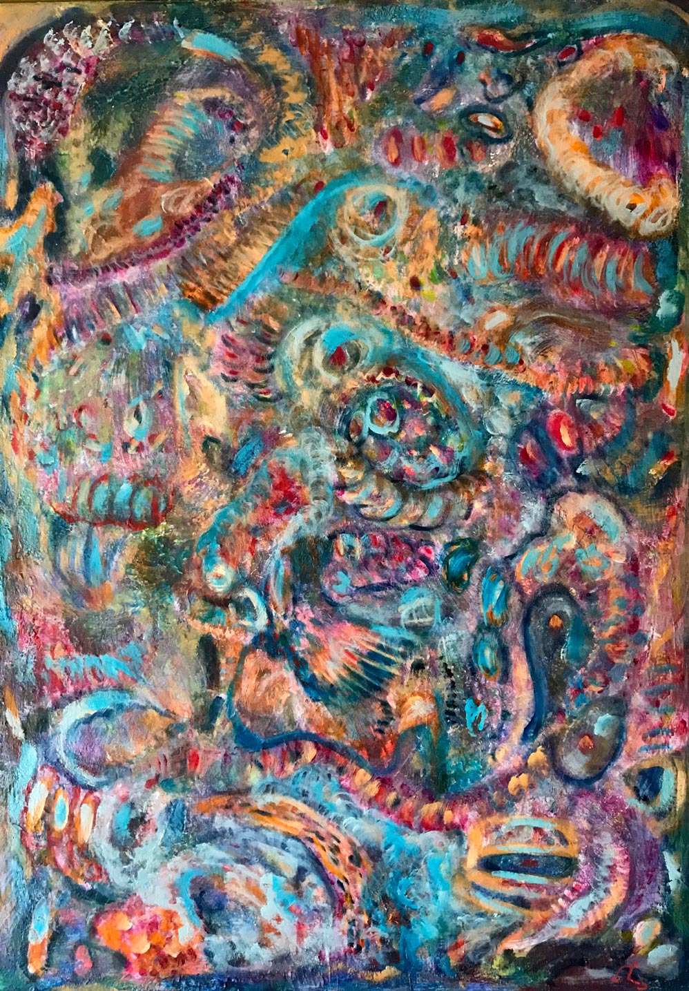2025-2. Next Level.<br>75x50 cm. Acryl op doek. </br>