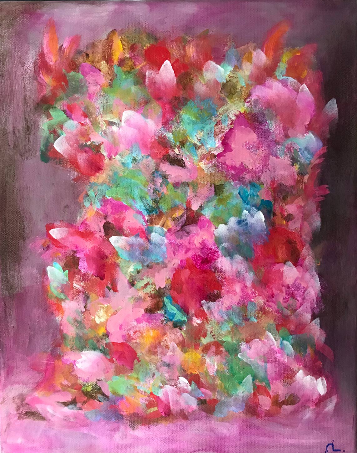 2025-10. Summer Vibe.<br>30x24 cm. Acryl op doek. </br>