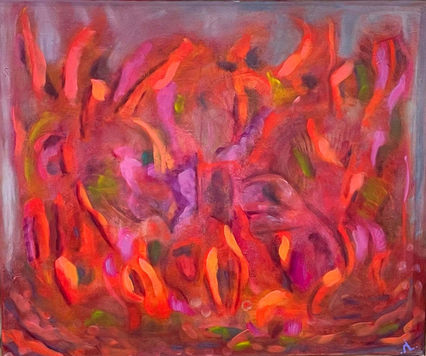 2025-11. Lift Off and Let Go.<br>50x60 cm. Olieverf op doek.</br><p></p>