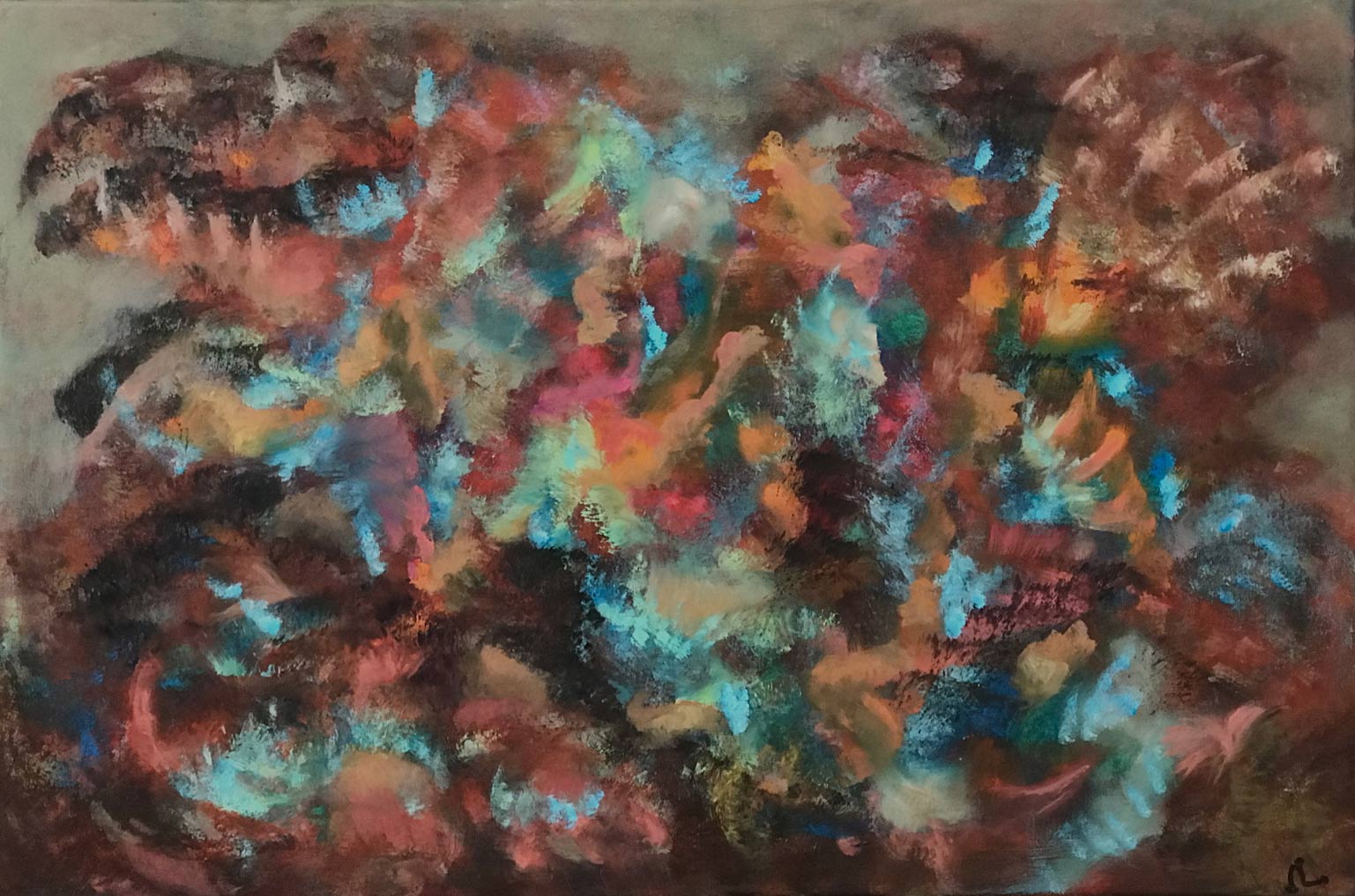 2025-13. Dreamscape 12.<br>40x60 cm. Olieverf op doek.</br>