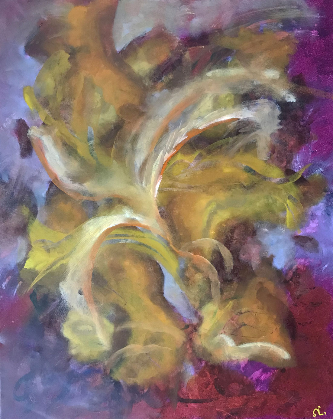 2025-16. Dreamscape 15.<br>50x40 cm. Olieverf op doek.</br>