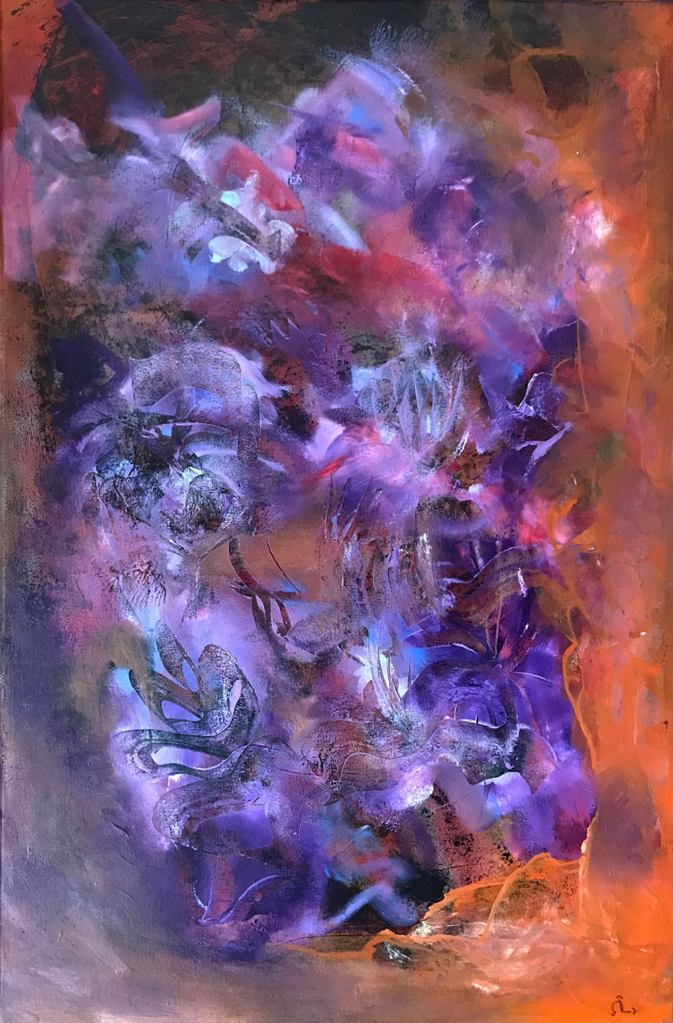 2025-17. Dreamscape 16.<br>50x40 cm. Olieverf op doek.</br>